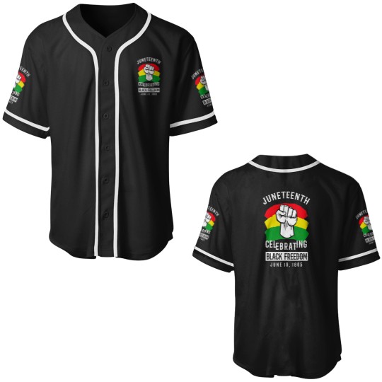 Discover CELEBRATING BLACK FREEDOM JUNETEENTH INDEPENDENCE FREEDOM DAY Baseball Jerseys