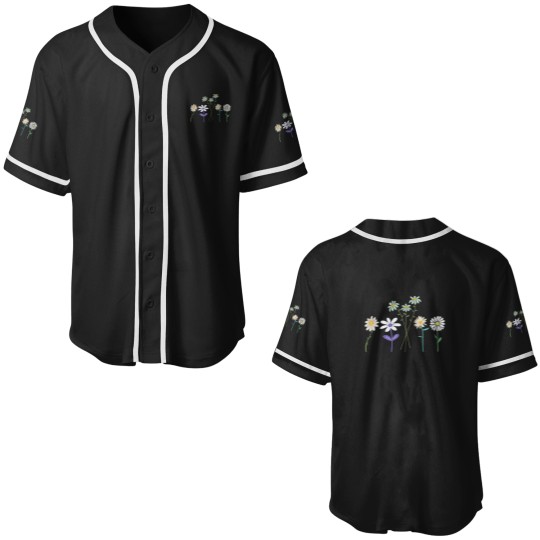 Discover White Daisy FlowersActive Baseball Jerseys