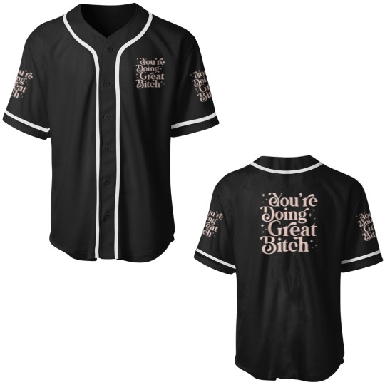 Discover You_re doing great bitch pink aesthetic lettering feminist quoteActive Baseball Jerseys
