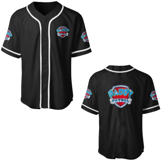 Discover Daddy Patrol Shirt Dog Mom Dad Funny For Men Women Essential Baseball Jerseys