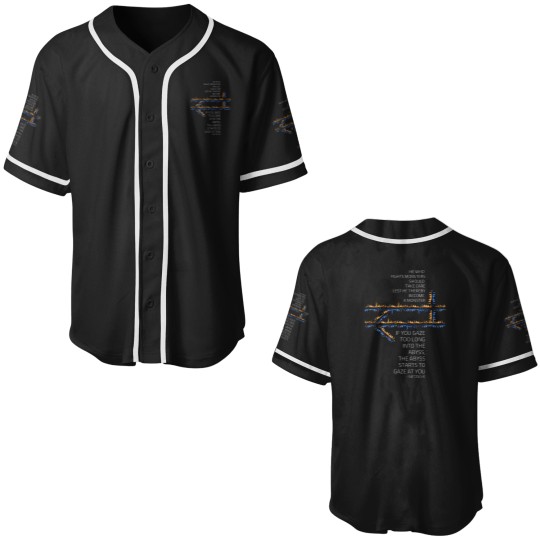 Discover He who fights with monsters Nietzsche Fantasy Baseball Jerseys