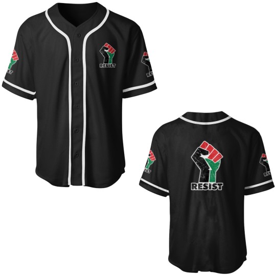 Discover Resistance is Existence Solidarity and Support Design Against the Injustice In Palestine Class Baseball Jerseys