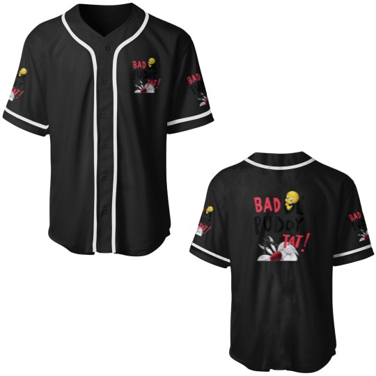 Discover Looney Tuness sylvester and tweety bad ol puddy Baseball Jerseys