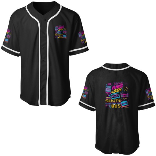 Discover Neon Vibes 80s Retro Revival Premium Baseball Jerseys