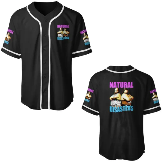 Discover Earthquake and Typhoon, Natural Disasters Baseball Jerseys