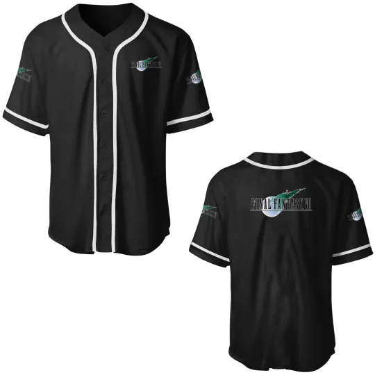 Discover Final Fantasy 7 Classic Logo Classic Baseball Jerseys