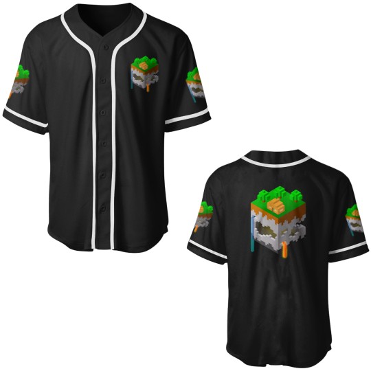 Discover Minecraft Block (2) Baseball Jerseys