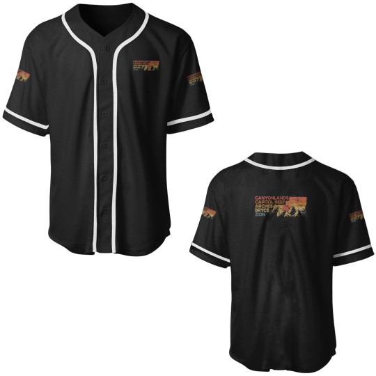 Discover Vintage utah national parks Moab utah mighty five souvenir Baseball Jerseys