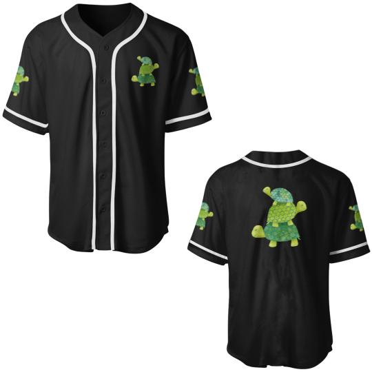 Discover Cute Turtle Stack In Teal Lime Green And Turquoise Baseball  Sleeve T-Shirt 31 Baseball Jerseys