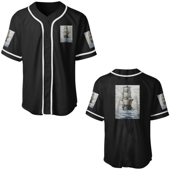 Discover HMS Terror Watercolor Baseball Jerseys