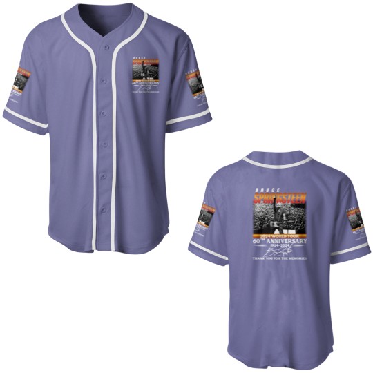 Discover Bruce Springsteen 2024 Tour Baseball Jerseys, Bruce Springsteen 60th Anniversary Baseball Jerseys