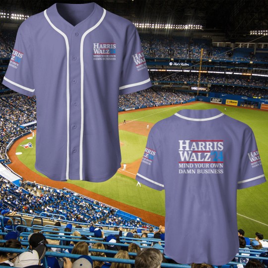 Discover Harris Walz Waltz 2024 Mind Your Own Damn Business Baseball Jerseys