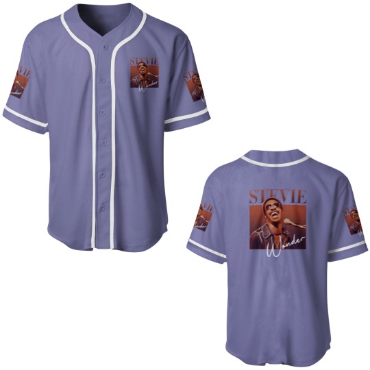 Discover New  Stevie Wonder Baseball Jerseys Gift Funny Men All Size Baseball Jerseys