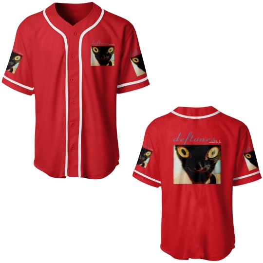 Discover Deftone around the fur cat band Vtg Baseball Jerseys