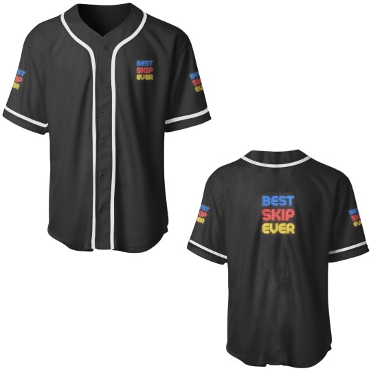 Discover Best Skip Ever Custom Name Baseball Jersey