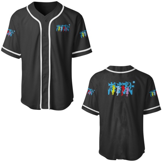 Discover Silhouette design of the Atarashii Gakko group in the otonablue era Baseball Jerseys