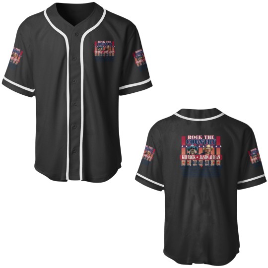 Discover Kid Rock and Jason Aldean 2024 Concert Baseball Jerseys