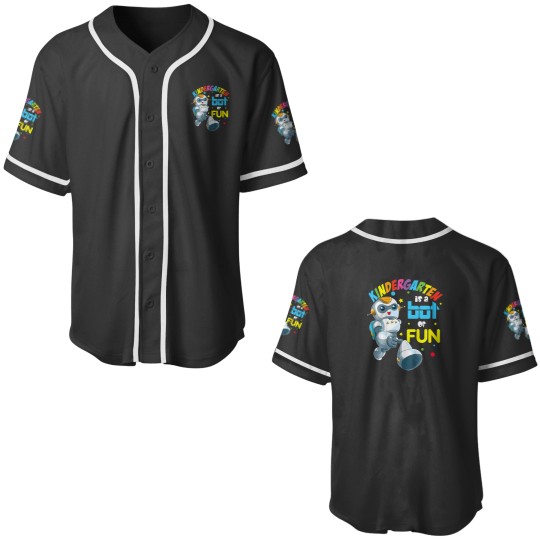 Discover Kids Back to School Kindergarten Cool Robot 4393 Baseball Jerseys