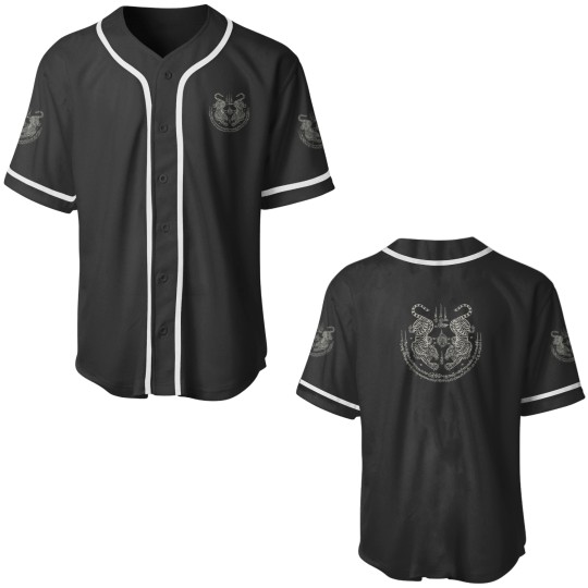 Discover Sak Yant Thai Tattoo Twin Tiger Muay Magical Thailand Gift Baseball Jerseys