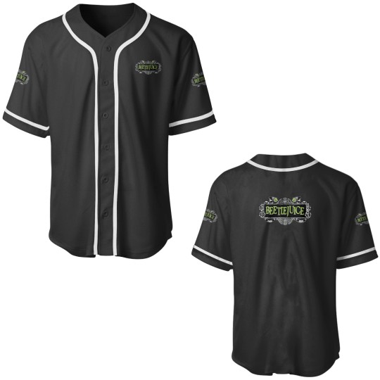 Discover Beetlejuice Snake Large Movie Logo Baseball Jerseys