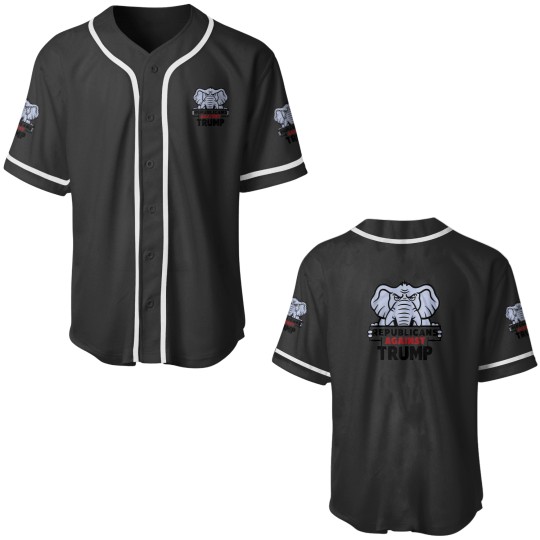Discover Republicans Against Trump Funny Elephant Anti Trump Baseball Jerseys