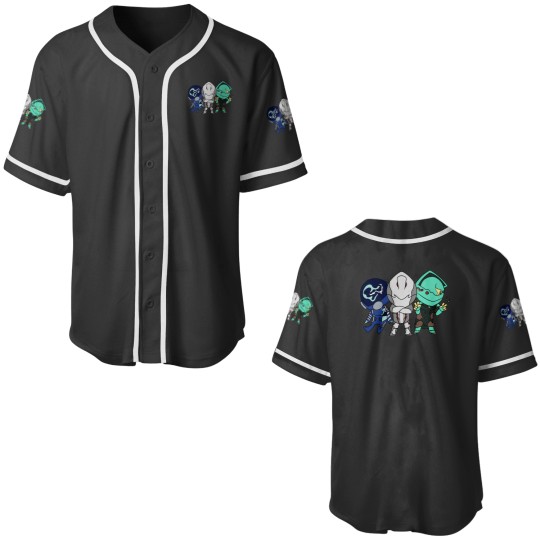 Discover Chibi Warframe Trio Baseball Jerseys