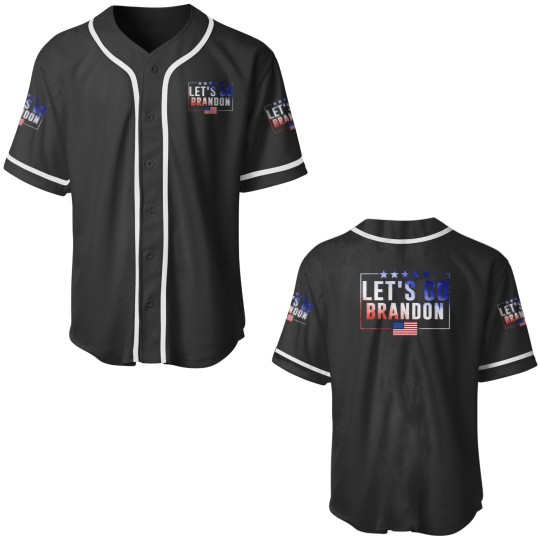 Discover Let's Go Brandon Conservative US Flag FJB Anti Joe Biden Baseball Jerseys