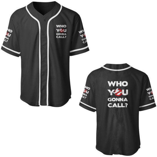 Discover Ghostbusters Who You Gonna Call Logo Baseball Jerseys