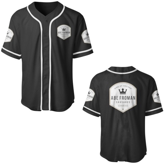 Discover Abe Froman Sausages - modern vintage logo 1 Baseball Jerseys