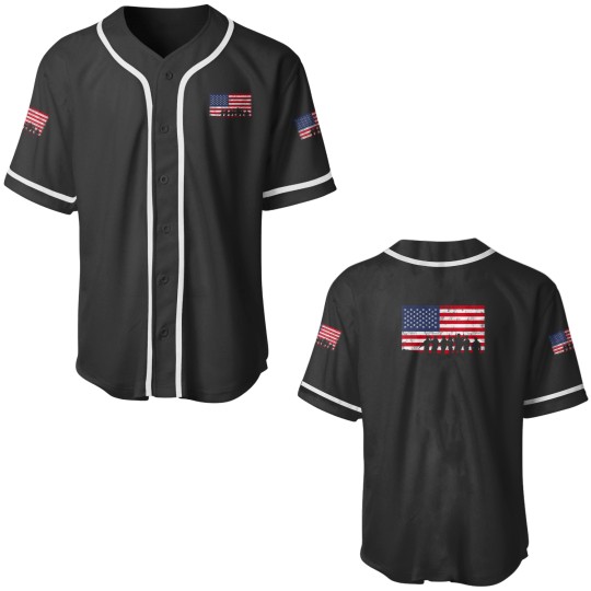 Discover Patriotic American Soldiers and Flag Baseball Jerseys