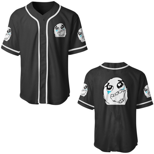 Discover Happy Crying Meme Baseball Jerseys