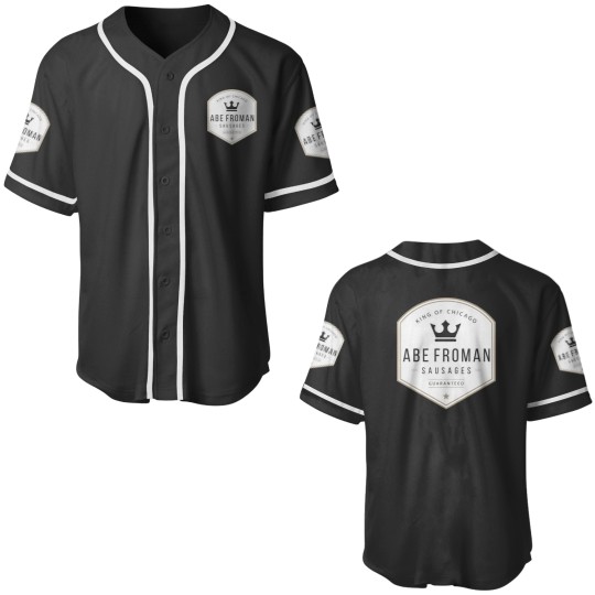 Discover Abe Froman Sausages - modern vintage logo 1 Baseball Jerseys