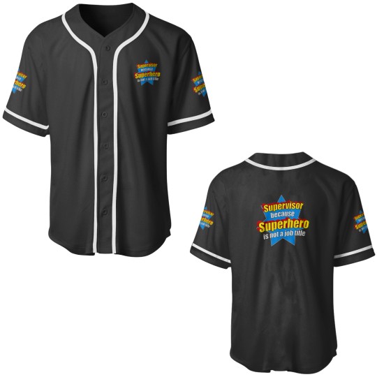 Discover Funny Supervisor Because Superhero Isnt A Job Title Gift Baseball Jerseys