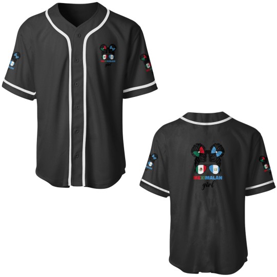 Discover Half Mexican And Guatemalan Mexico Guatemala Flag Girl Baseball Jerseys