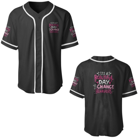 Discover Change Behaviors Autism Psychology Women Funny Therapy Baseball Jerseys
