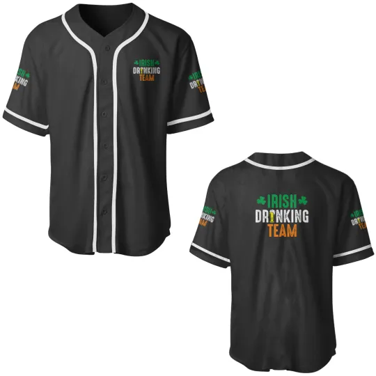 Discover St Patricks Irish Beer Drinking Team Ireland Flag Clover Baseball Jerseys