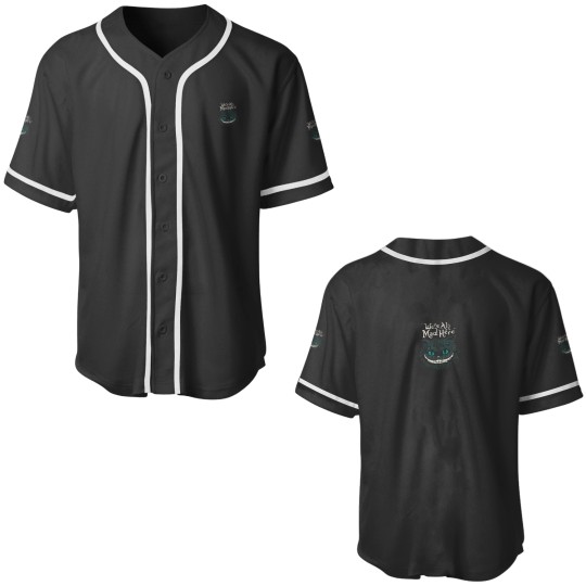 Discover Cheshire Alice Cat Were All Mad Here Wonderland Baseball Jerseys