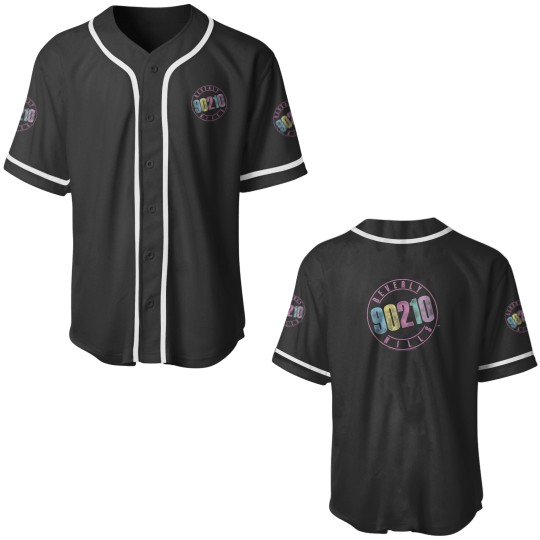 Discover Beverly Hills 90210 Circle Pink Logo Baseball Jerseys