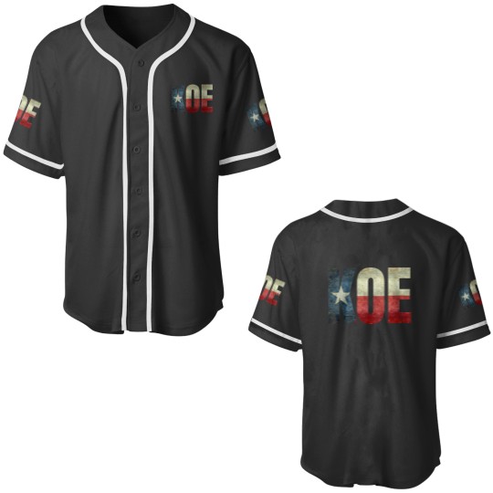Discover KOE (Wetzel) Texas Flag Baseball Jerseys