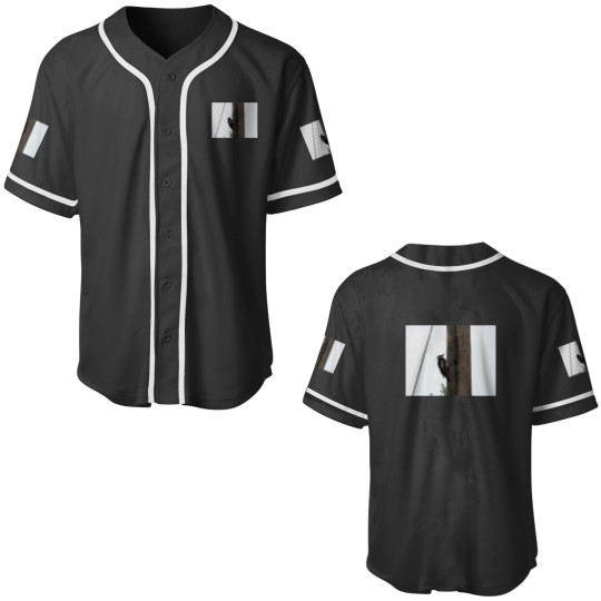 Discover Woodpecker on a pole Active Baseball Jerseys