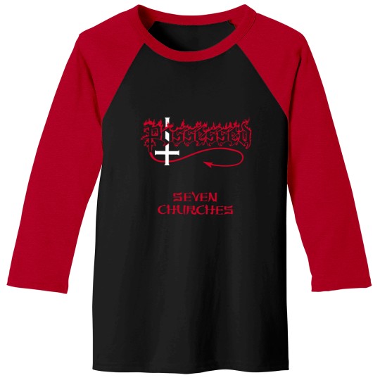 Discover Possessed Seven Churches Death Metal Band t-Shirt Baseball Tees