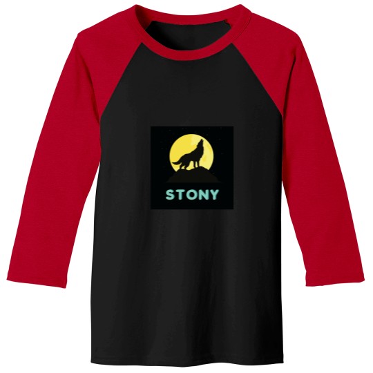 Discover Stony Brook Square Logo Baseball Tees