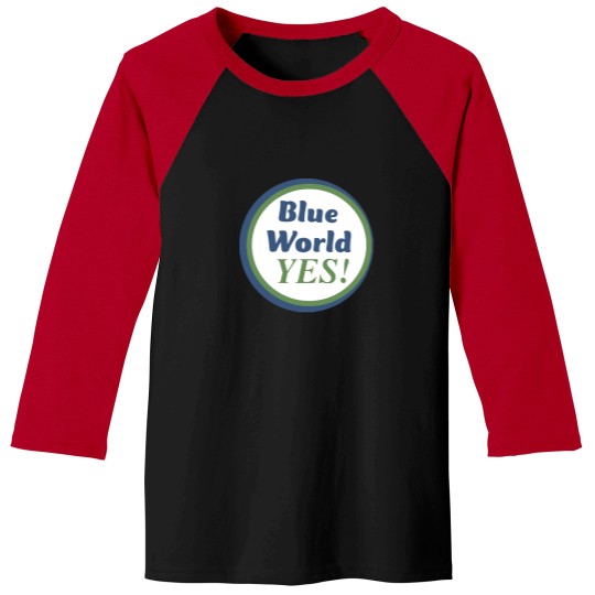 Discover Blue World Project YES Baseball Tees