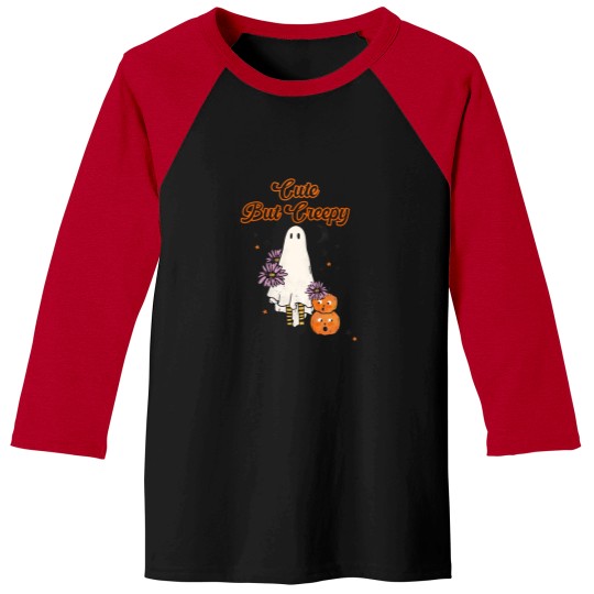Discover Cute But Creepy Happy Holloween Baseball Tees