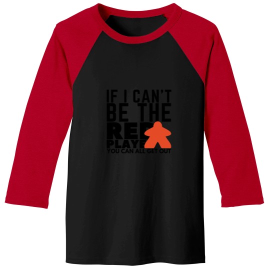 Discover Board Game Red Player Art Baseball Tees