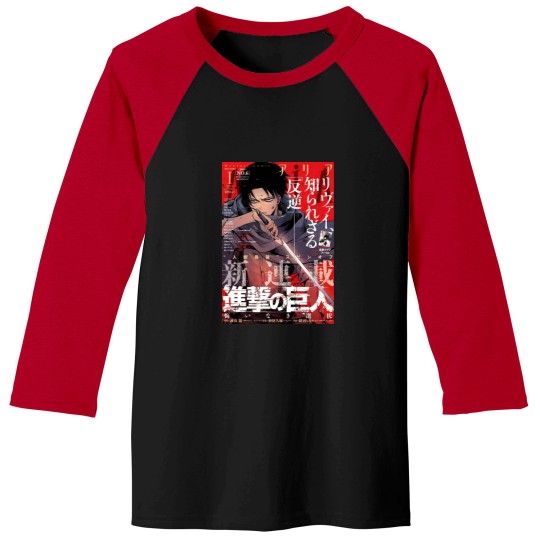 Discover AO Titan Levi Ackerman Manga Baseball Tees