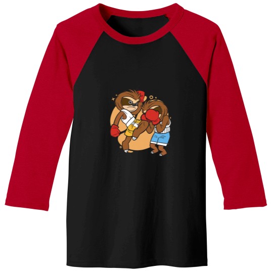 Discover Cute Muay Thai Sloth Fighters 2Thai Boxing and Kickboxing Baseball Tees