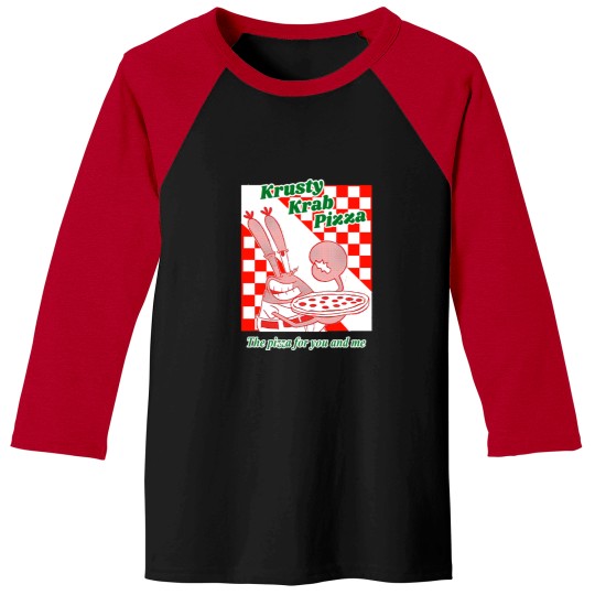 Discover Krusty Krab Pizza Baseball Tees