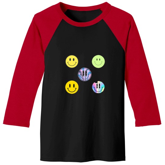 Discover Smiley Faces Pack Baseball Tees