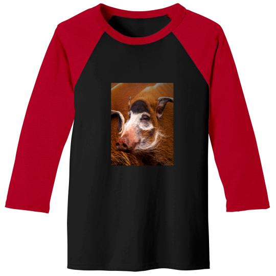Discover Zoology - Red River Hog Baseball Tees